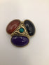 Lazuli Modern Art Vintage Brooch Faux-gem